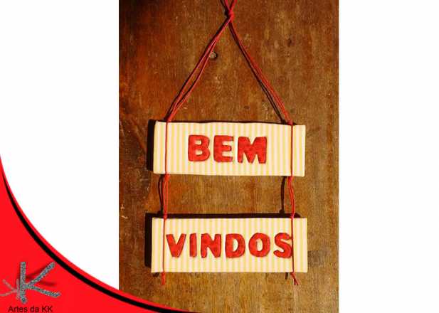 Placa Bem Vindos