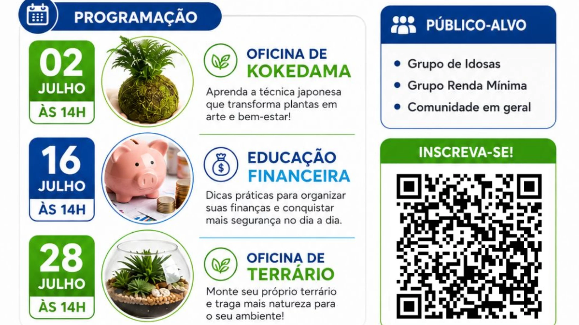 Oficina de Kokedama